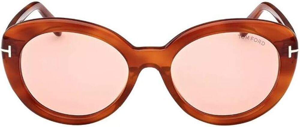 TOM FORD Lily-02 55mm Tinted Cat Eye Sunglasses Color: Blonde Havana new w box